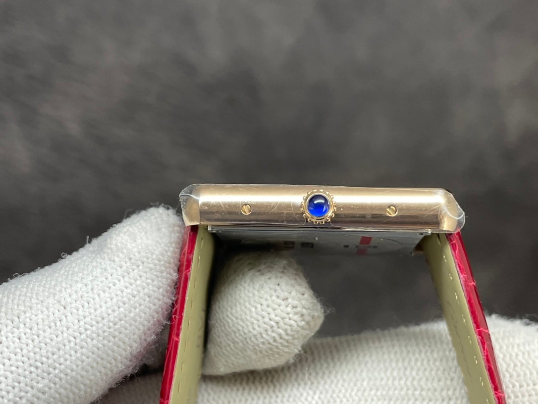 TANK LOUIS DE CARTIER QUARTZ GOLD CASE DIAMOND BEZEL
